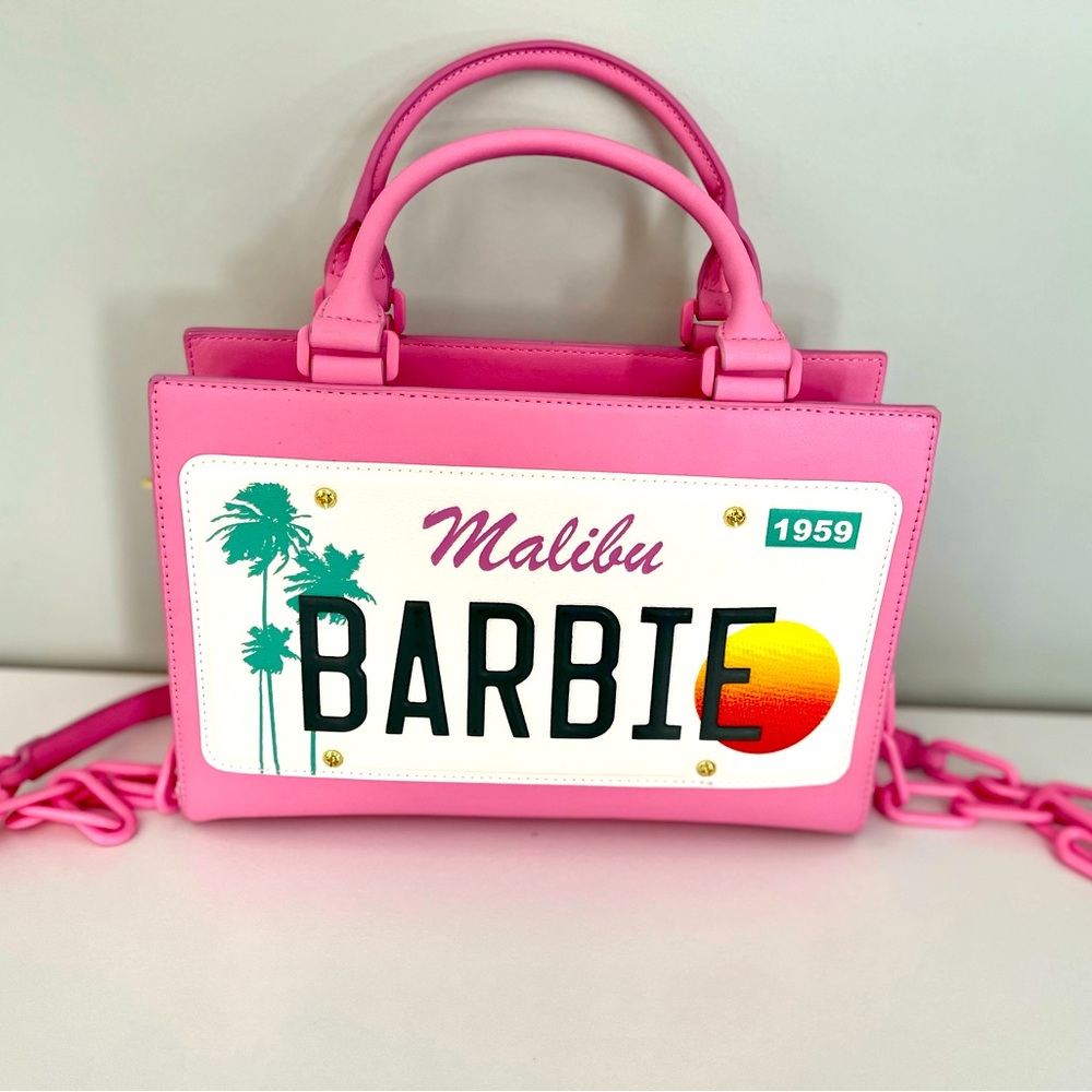 Malibu Barbie license plate Loungefly purse